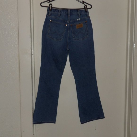 Wrangler Denim - Wrangler 75th Anniversary 2016 High Rise Boot Cut Distressed Jeans Sz 28W/32L